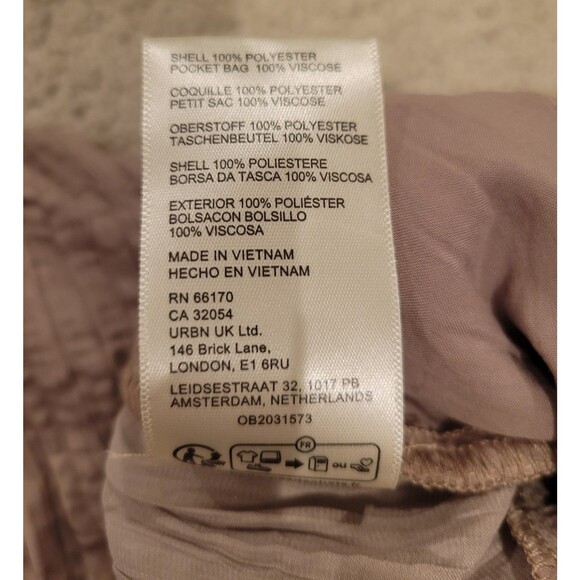 NWT Free People All Out Satin Loose Wide Pants Size Large MSRP $98 Beige Pockets - Picture 10 of 12